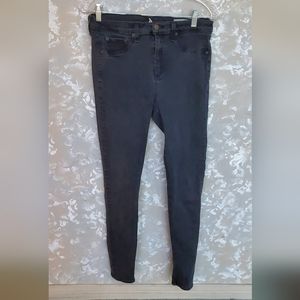 Rag And Bone Jeans Sz 32 High Rise Leggings Jeggings Washed Black Gray Women's.